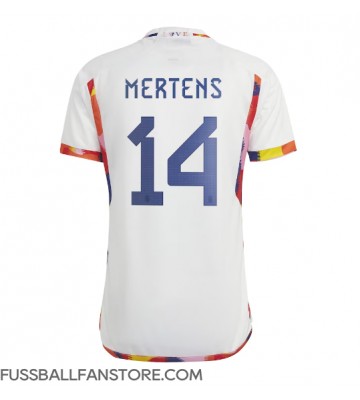 Belgien Dries Mertens #14 Replik Auswärtstrikot WM 2022 Kurzarm
